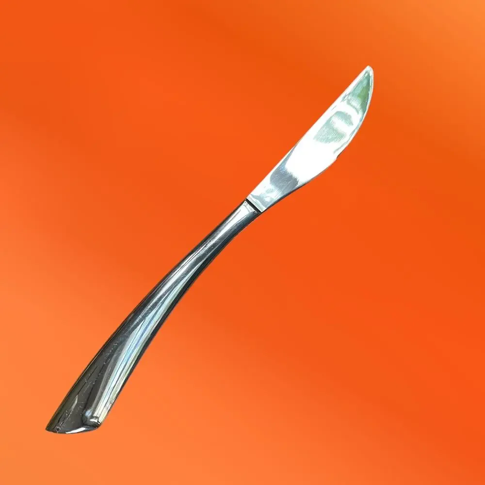 Mikasa KYA Modern Solid Dinner Knife Flatware Stainless Steel 9 3/8” Curved